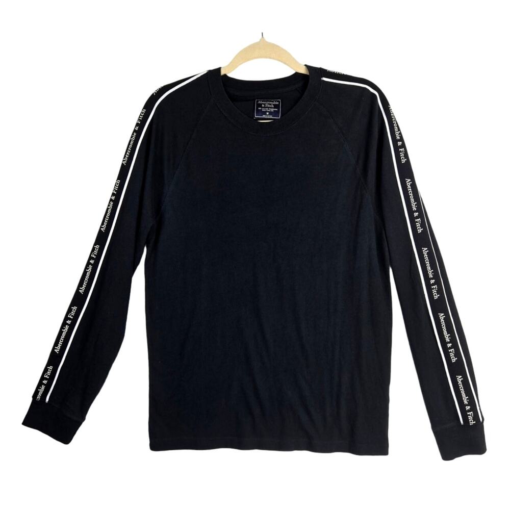 Abercrombie & Fitch Size Medium Black Long Sleeve Cotton Shirt #771